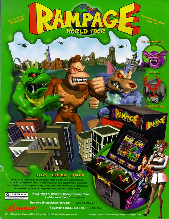 Rampage World Tour Flyer: 1 Front
